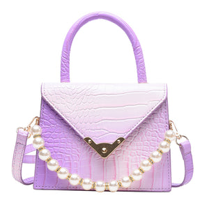 Open image in slideshow, Crocodile Pattern Handbag
