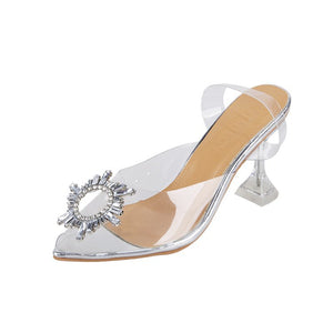 Open image in slideshow, High Heel Sandals Shoes Women PVC
