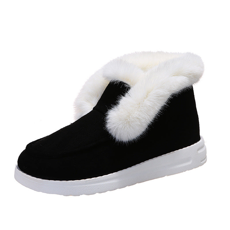 Large Size Round Toe Casual Women's Cotton Shoes