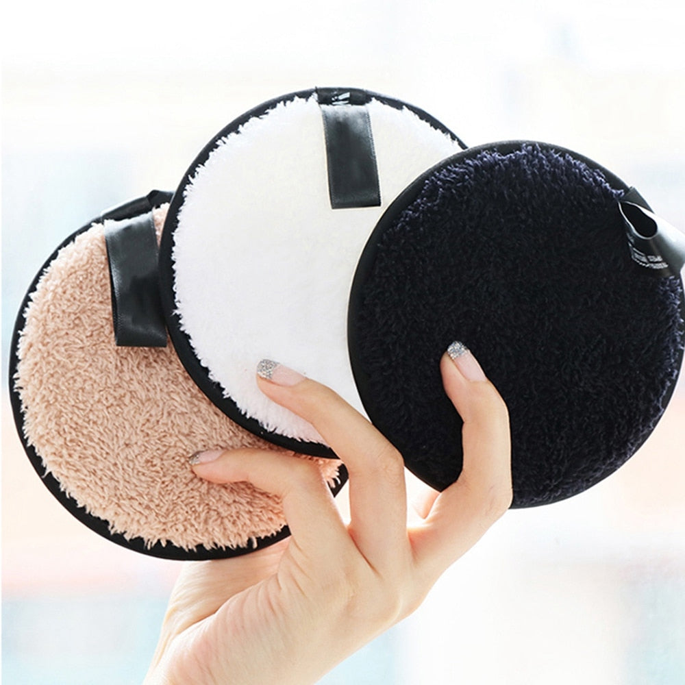 3 Pcs Powcloud-Resuable Makeup Removing Pads