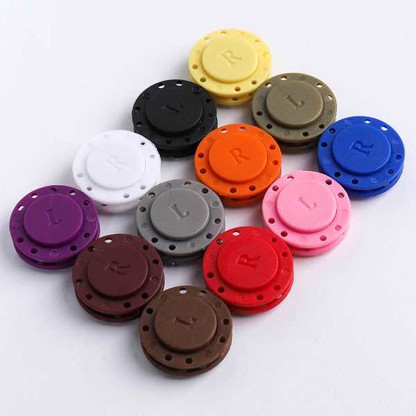 Hand-Sewn Button Bag Clothes Placket Magnet Buckle