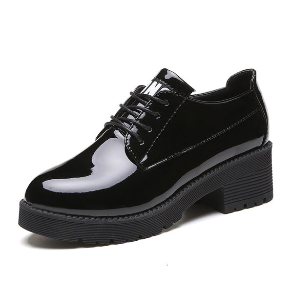 Chunky heel platform shoes