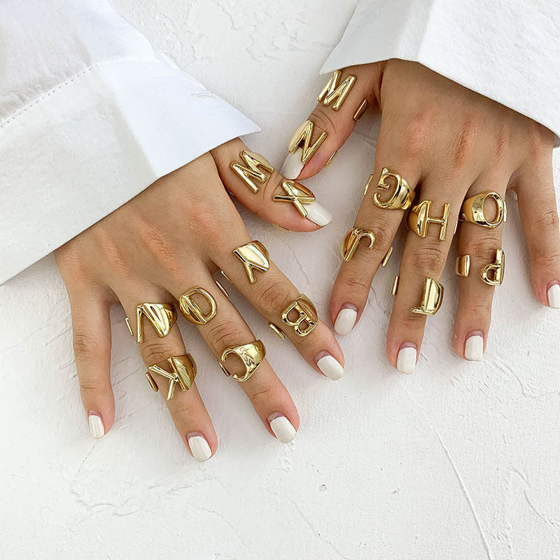 A-Z Letter Ring