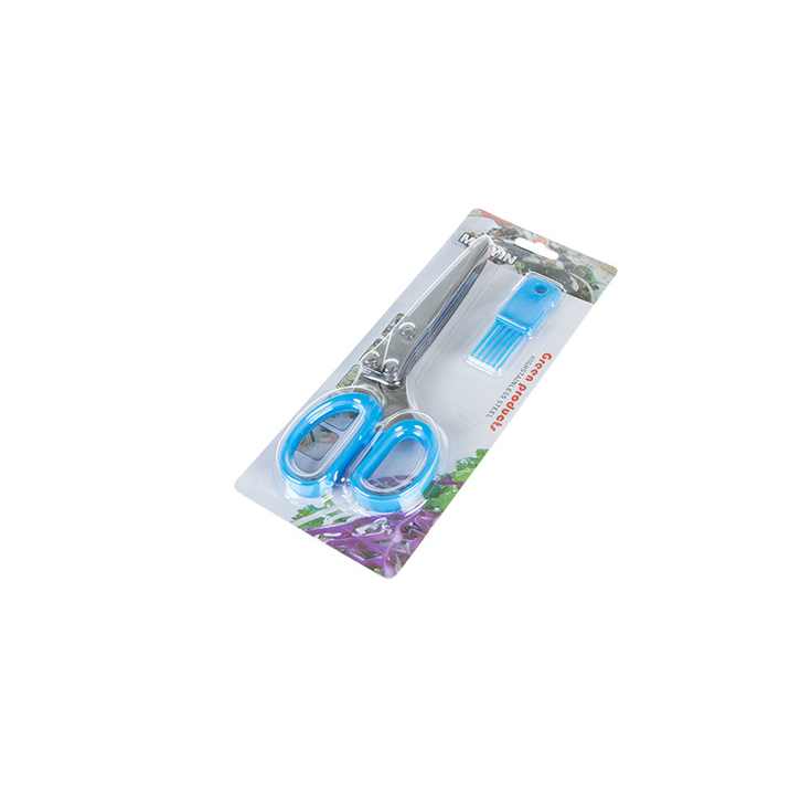 Tainless Steel Multi-function Kitchen Multi-layer Spice Chopped Green Onion Cut Five-layer Scissors