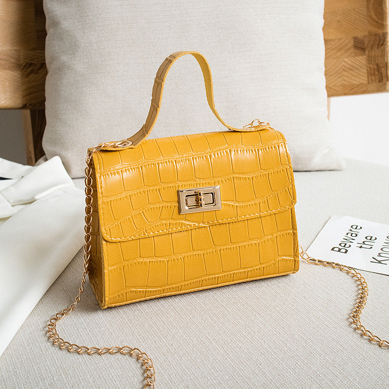 One-shoulder portable platinum bag