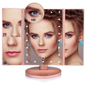 3 Folding Adjustable Mirror