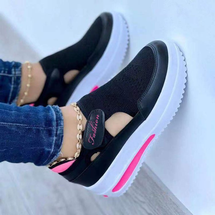 Women's Sneakers Summer New Ladies Casual Low Wedge Breathable Non-Slip Comfort Feamle Sport Shoes Mesh Shoes Fashion Style