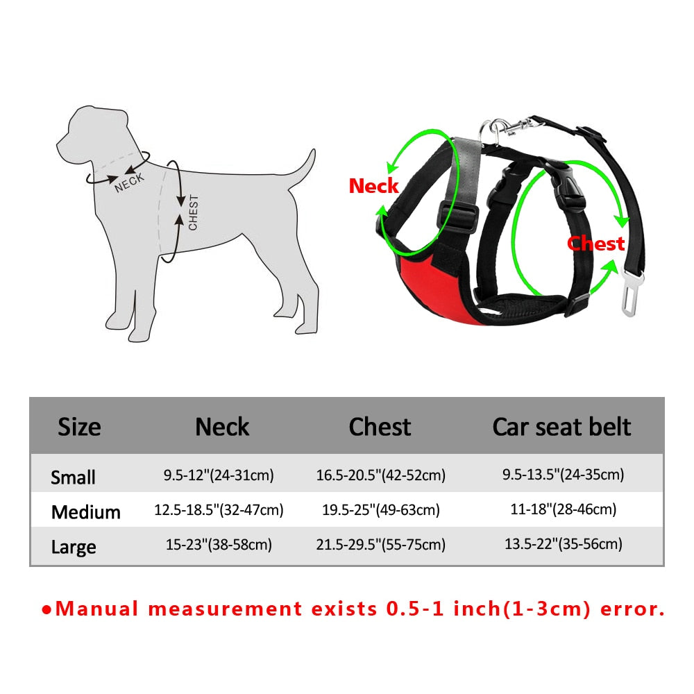 2 pcs  Dog Safety Car Seat