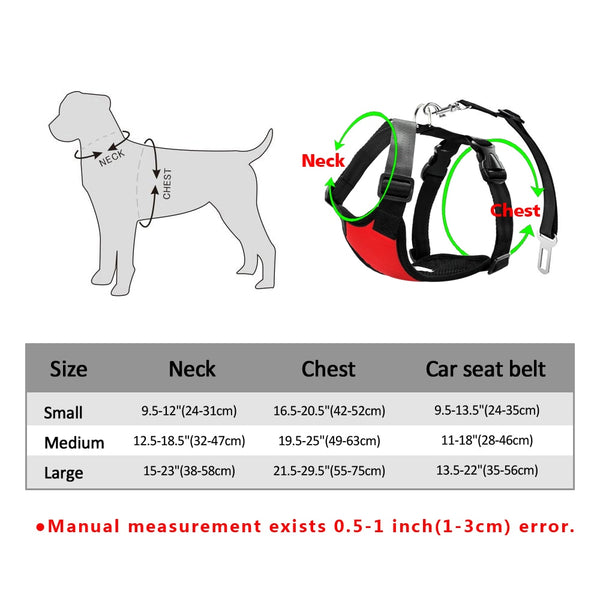 2 pcs  Dog Safety Car Seat
