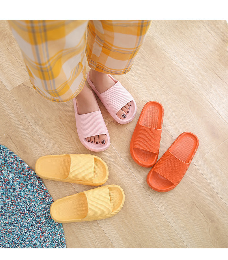 Summer Home Household Bath EVA Solid Sandals And Slippers