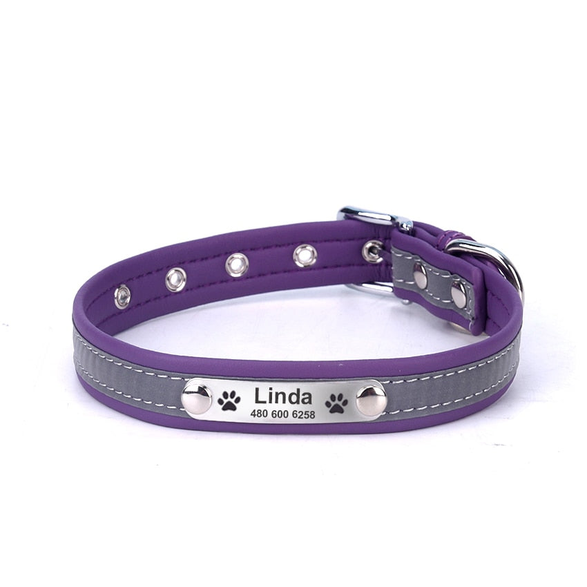 2 in 1 Personalized & Reflective Pet  Collar