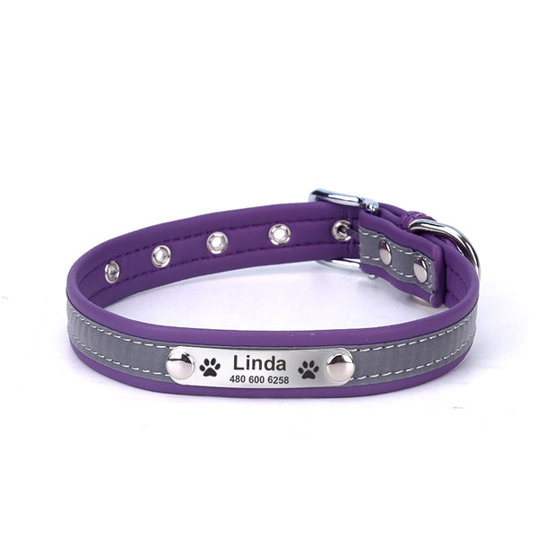 2 in 1 Personalized & Reflective Pet  Collar
