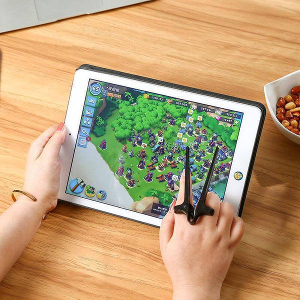 Play Game Finger Chopsticks Lazy Assistant Chopstick Holder Snacks Not Dirty Hand Chopsticks Finger Ring Lazy Tool Dropshipping