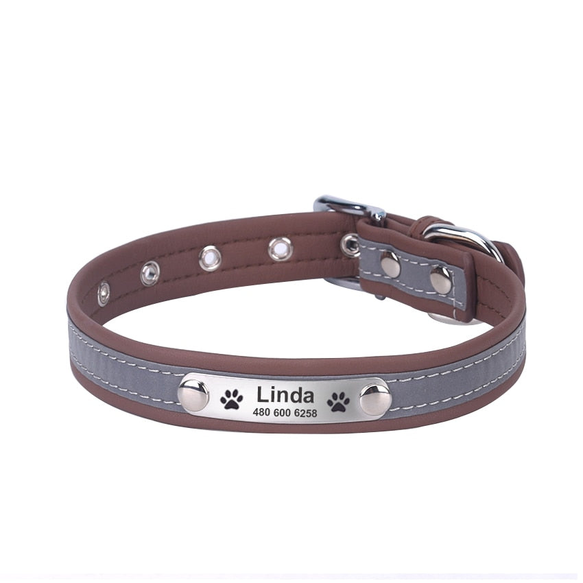 2 in 1 Personalized & Reflective Pet  Collar
