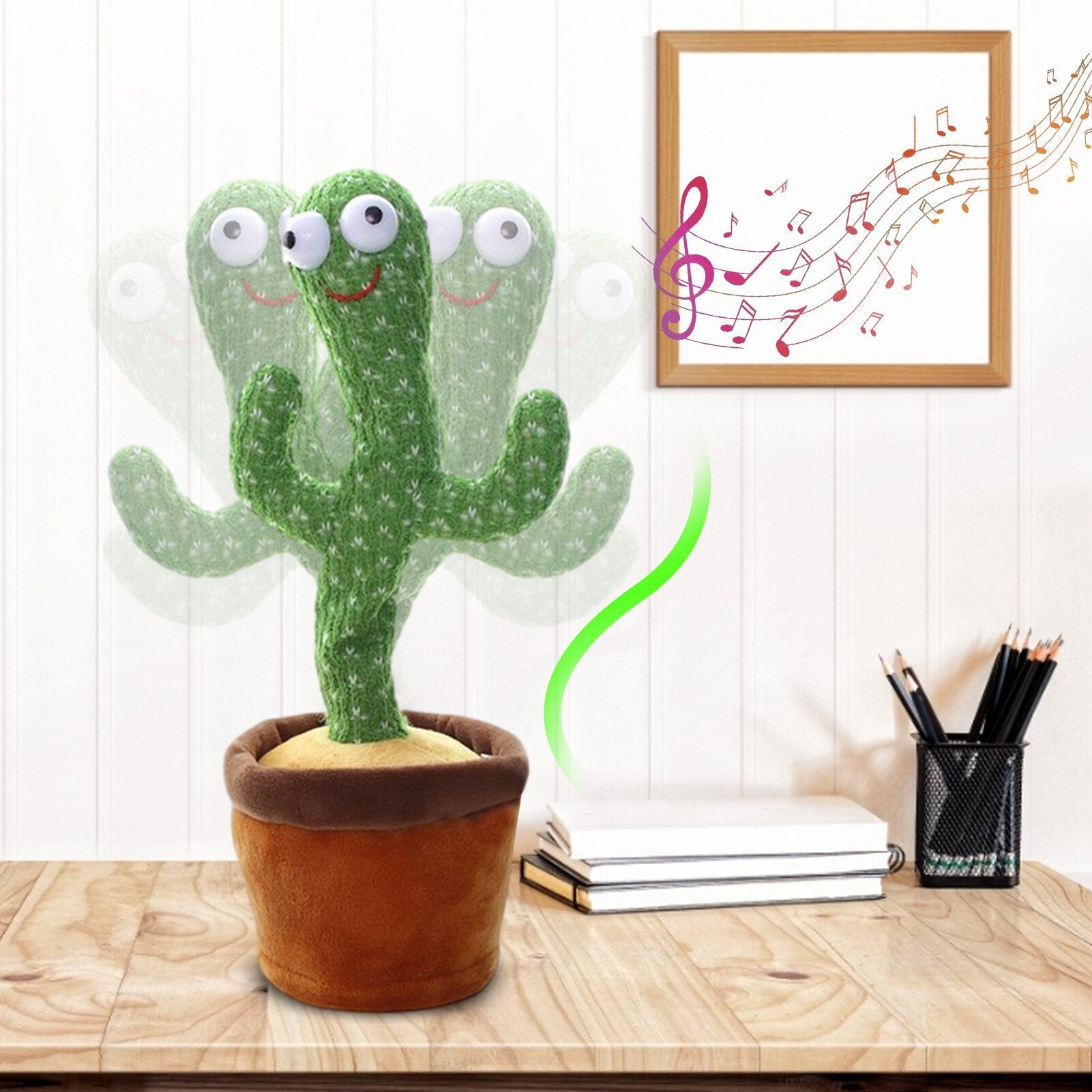 Christmas Gifts  Dancing Cactus Electron Plush Toy Soft Plush Doll Babies Cactus That Can Sing And Dance Voice Interactive Bled