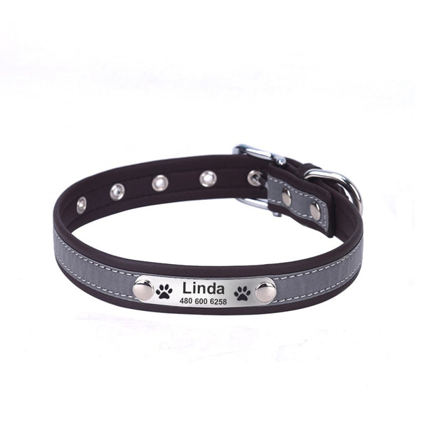 2 in 1 Personalized & Reflective Pet  Collar
