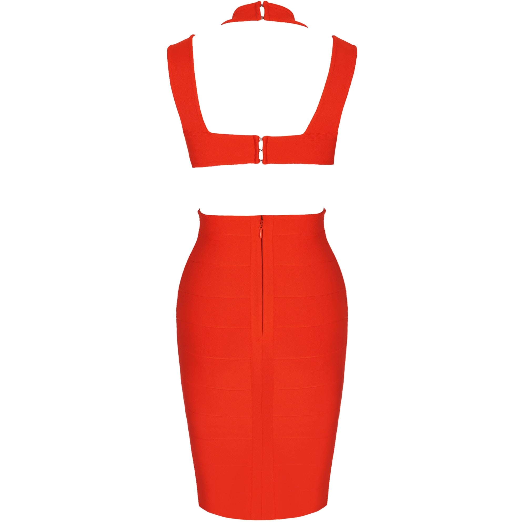 bandage dress 2021 summer red bodycon dress for women sexy halter cut out club evenning celebrity party dresses high quality