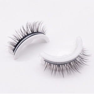Open image in slideshow, Reusable Self-Adhesive Eyelashes Natural Multiple reversible glue-free self-adhesive pairs of false eyelashes Dropshipping
