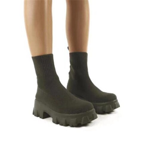 Jerwin- Knitted Short Boots
