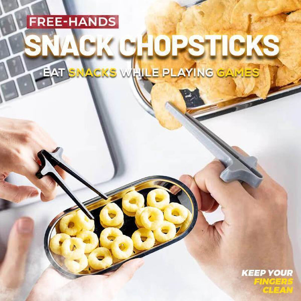Play Game Finger Chopsticks Lazy Assistant Chopstick Holder Snacks Not Dirty Hand Chopsticks Finger Ring Lazy Tool Dropshipping