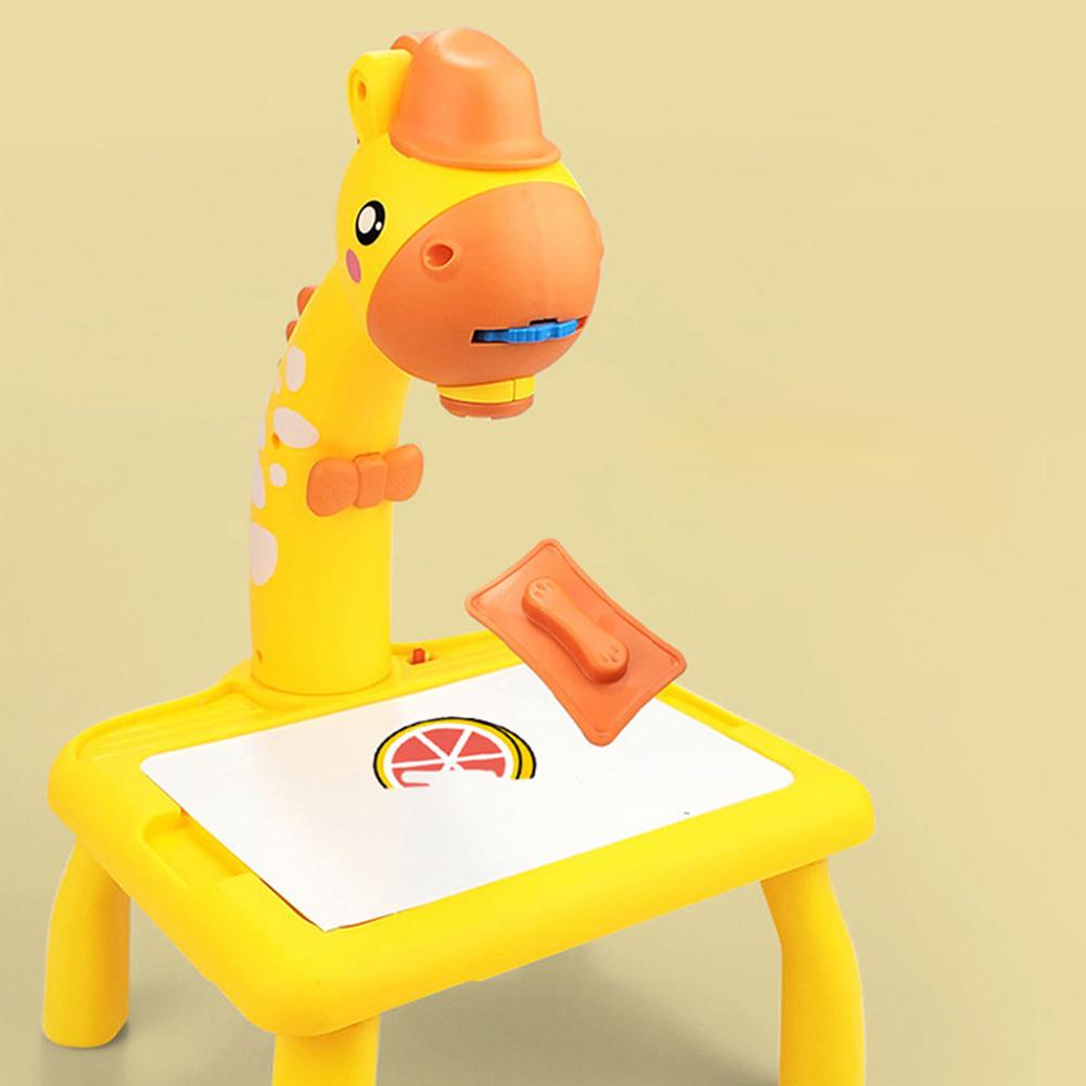 Children Led Projector Art Drawing Table Toys Kids Painting Board Desk writing Crafts Educational Learning Tools Toy for Girls