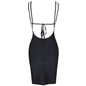 Bandage Dress 2021 New Arrival Black Bandage Dress Bodycon Women Summer Cut Out Backless Sexy Party Dress Evening Club Outfits