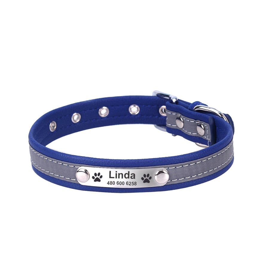 2 in 1 Personalized & Reflective Pet  Collar