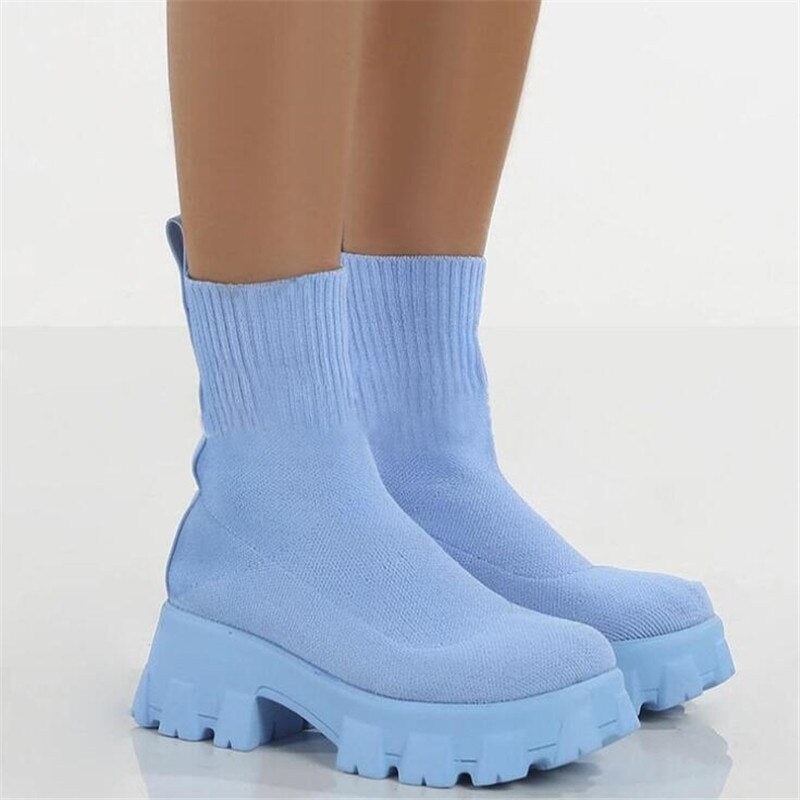 Jerwin- Knitted Short Boots