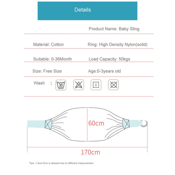 Baby Wrap Newborn Sling Dual Use Infant Nursing Cover Carrier Mesh Fabric Breastfeeding Carriers Up To 130 Lbs (0-36M)