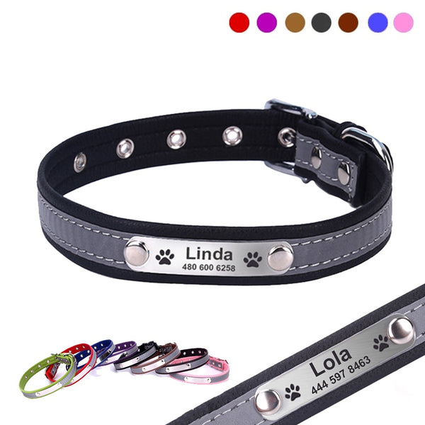 2 in 1 Personalized & Reflective Pet  Collar