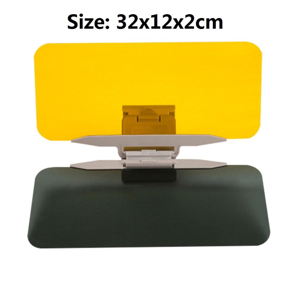 2 in 1 Car Sun Visor HD Anti Sunlight Dazzling Goggle Day Night Anti Glare Vision Driving Mirror UV Fold Flip Down Clear View