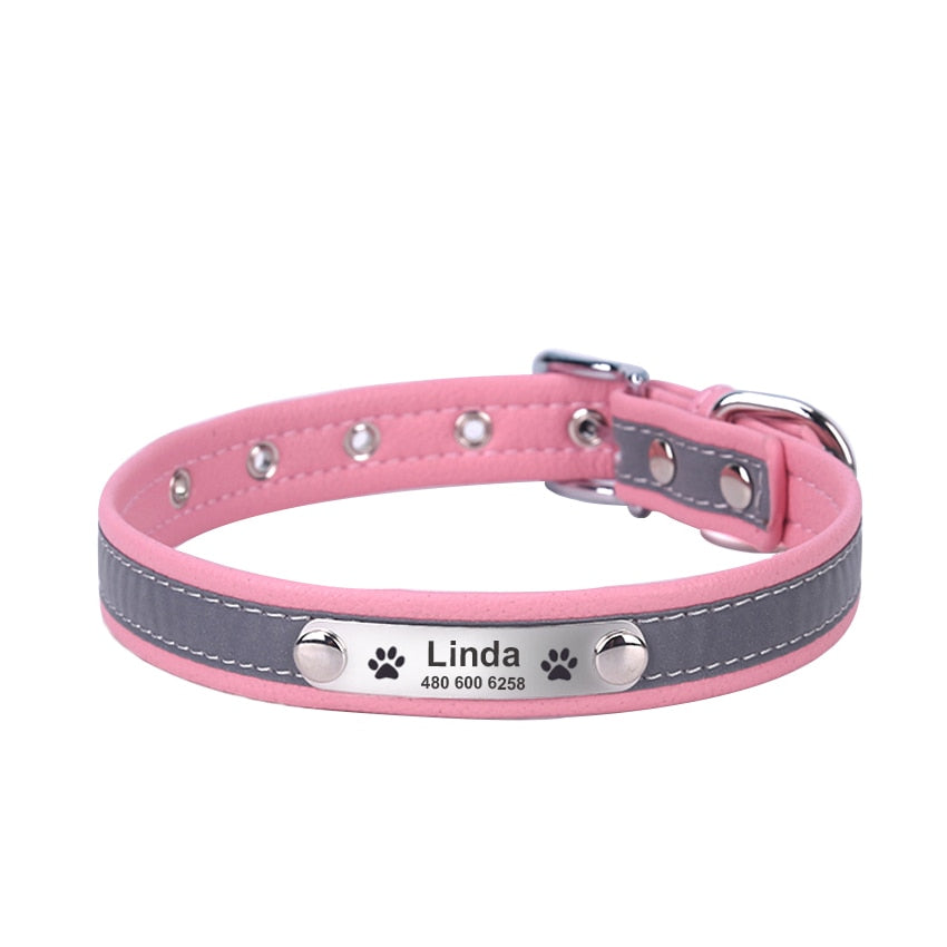 2 in 1 Personalized & Reflective Pet  Collar