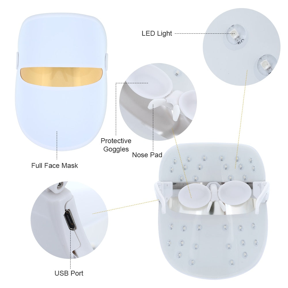 7 Colors Light Therapy Facial Mask