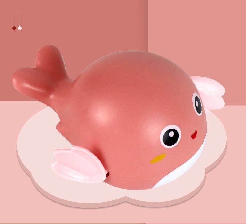 1pc Baby Bath Toys Cute Cartoon Tortoise Whale Animal Toddler Water Toy Infant Swim Chain Clockwork Summer Time Kids Toy