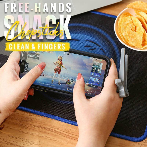 Play Game Finger Chopsticks Lazy Assistant Chopstick Holder Snacks Not Dirty Hand Chopsticks Finger Ring Lazy Tool Dropshipping