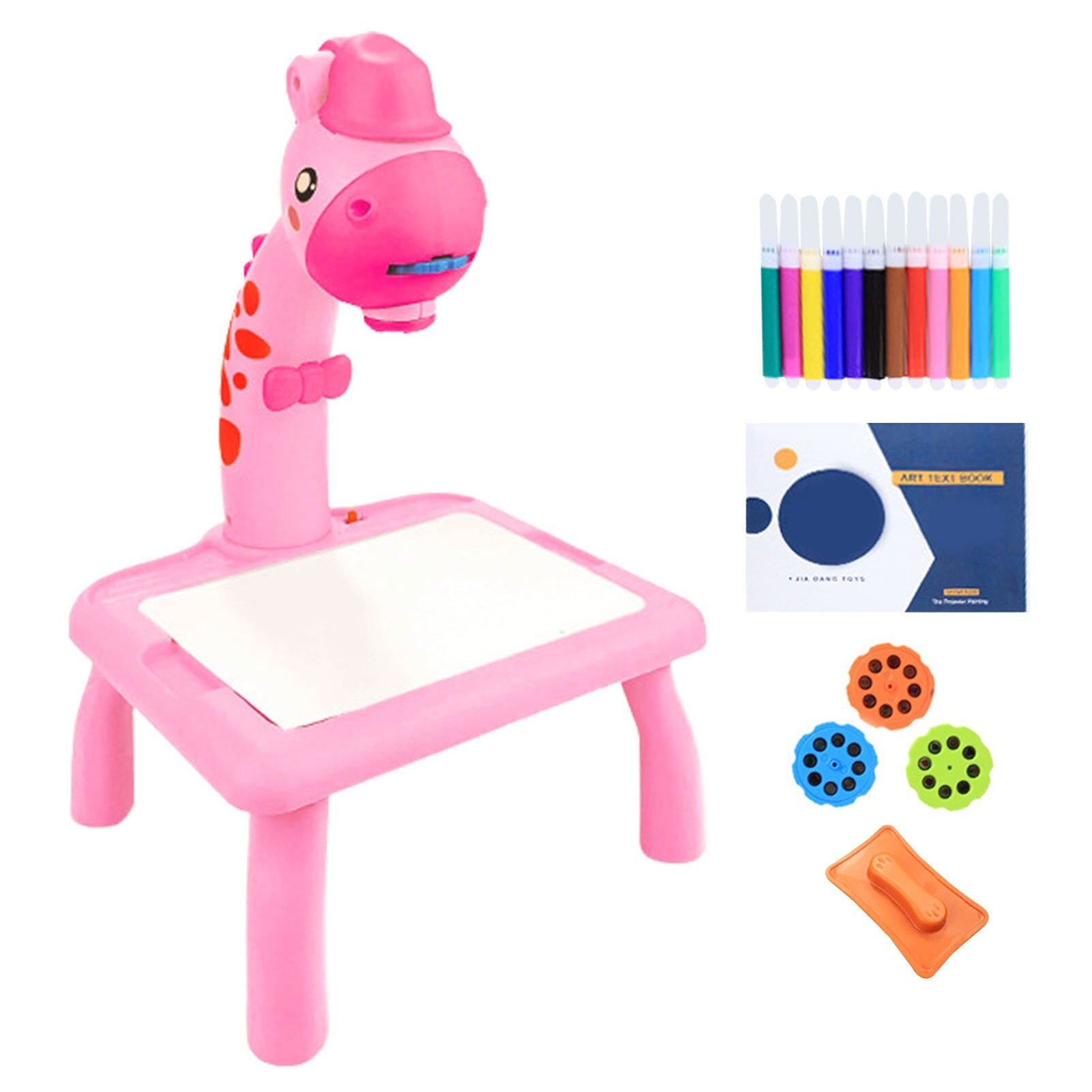 Children Led Projector Art Drawing Table Toys Kids Painting Board Desk writing Crafts Educational Learning Tools Toy for Girls