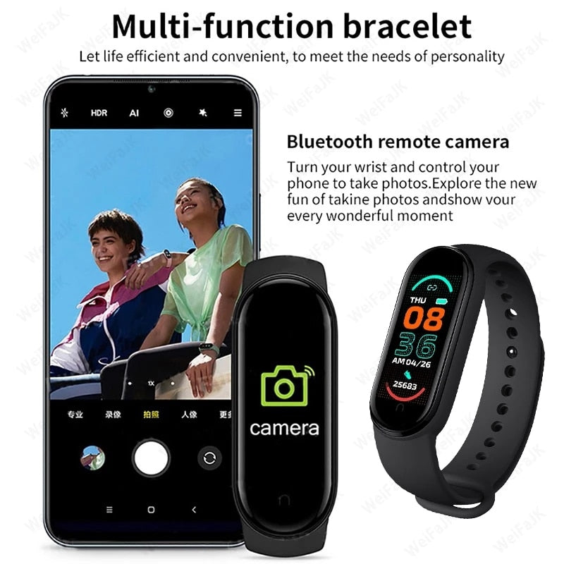 M6 Smart Bracelet Watches Men Women Smart Watch Heart Rate Fitness Tracking Sports Bracelet For Apple Xiaomi Android Smartwatch