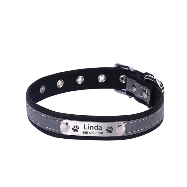 2 in 1 Personalized & Reflective Pet  Collar