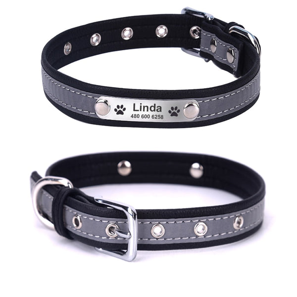 2 in 1 Personalized & Reflective Pet  Collar