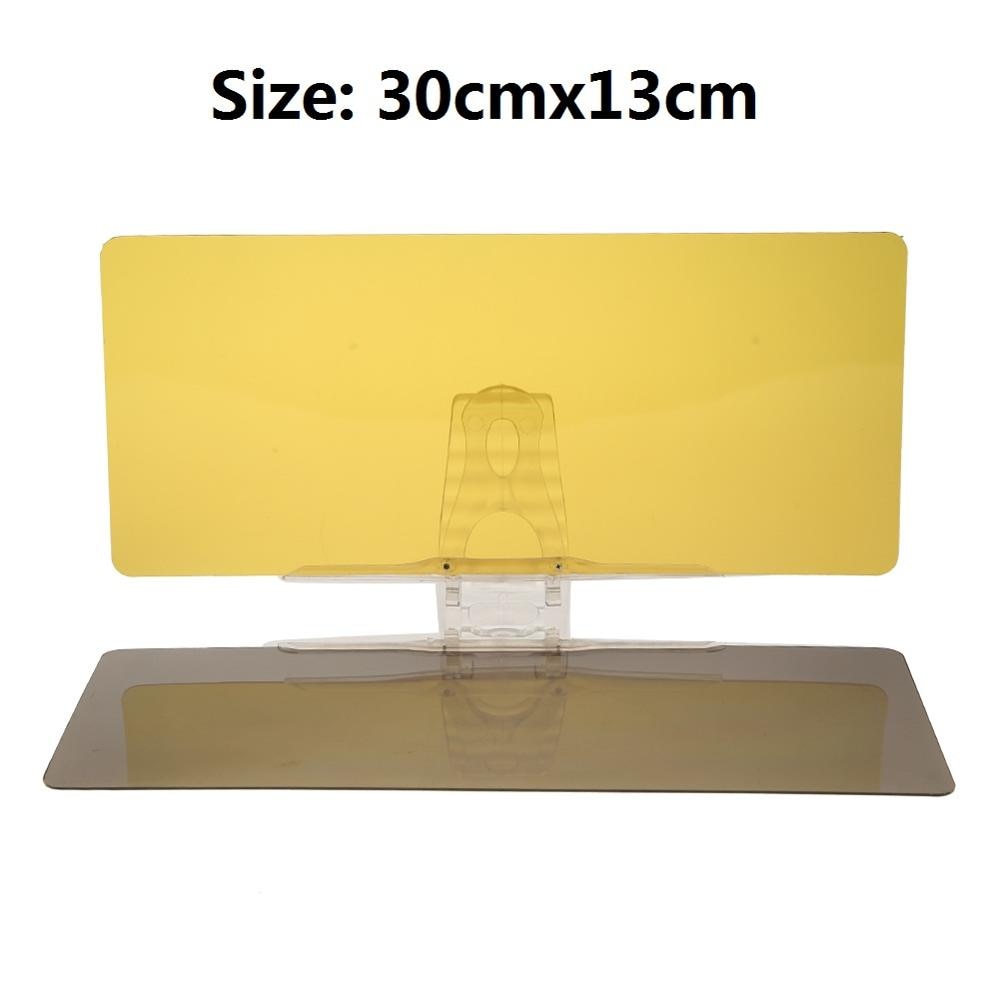 2 in 1 Car Sun Visor HD Anti Sunlight Dazzling Goggle Day Night Anti Glare Vision Driving Mirror UV Fold Flip Down Clear View