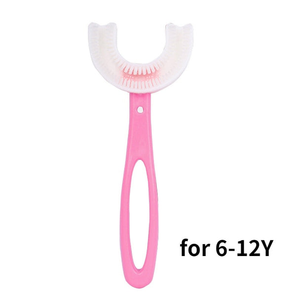 Baby Toothbrush Children 360 Degree U-shaped Child Toothbrush Teethers Soft Silicone Baby Brush Kids Teeth Oral Care Cleaning