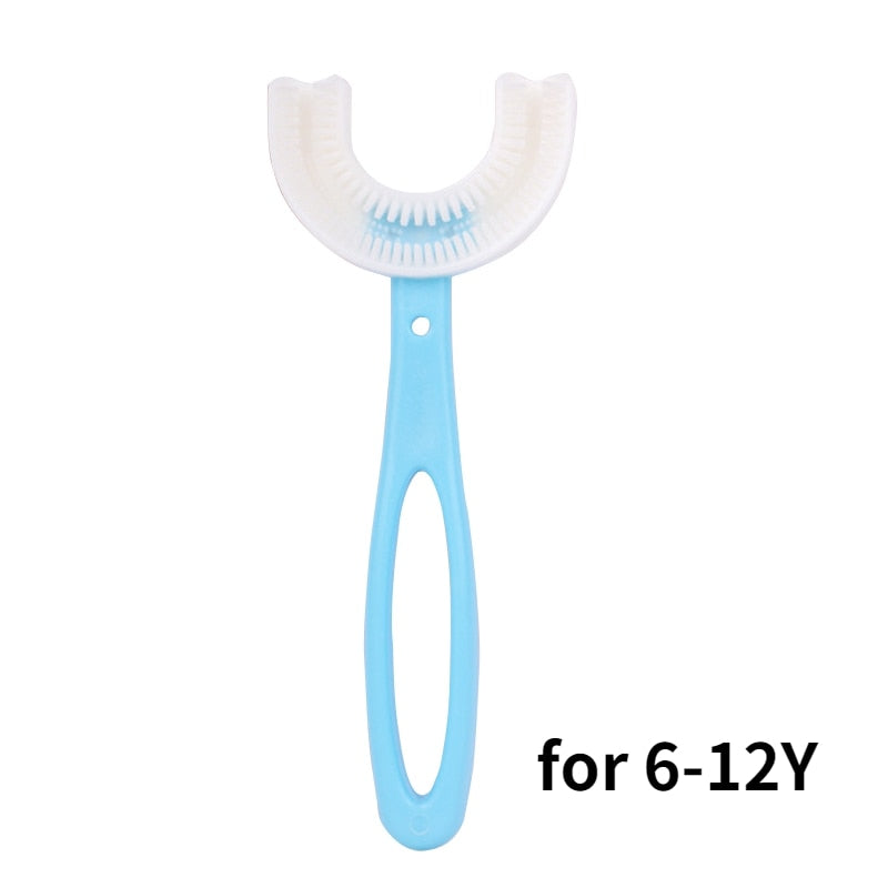Baby Toothbrush Children 360 Degree U-shaped Child Toothbrush Teethers Soft Silicone Baby Brush Kids Teeth Oral Care Cleaning