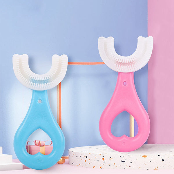 Baby Toothbrush Children 360 Degree U-shaped Child Toothbrush Teethers Soft Silicone Baby Brush Kids Teeth Oral Care Cleaning