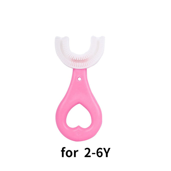 Baby Toothbrush Children 360 Degree U-shaped Child Toothbrush Teethers Soft Silicone Baby Brush Kids Teeth Oral Care Cleaning