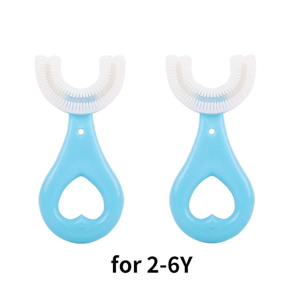 Baby Toothbrush Children 360 Degree U-shaped Child Toothbrush Teethers Soft Silicone Baby Brush Kids Teeth Oral Care Cleaning