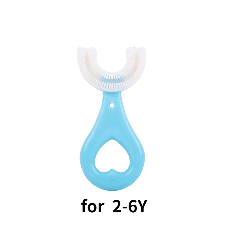 Baby Toothbrush Children 360 Degree U-shaped Child Toothbrush Teethers Soft Silicone Baby Brush Kids Teeth Oral Care Cleaning