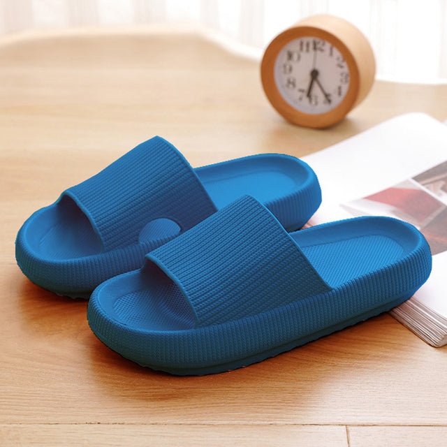 4cm Household Anti-skid Thick Soled Light Household Bathroom Couple Slippers