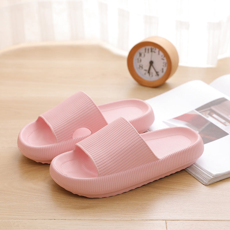 4cm Household Anti-skid Thick Soled Light Household Bathroom Couple Slippers