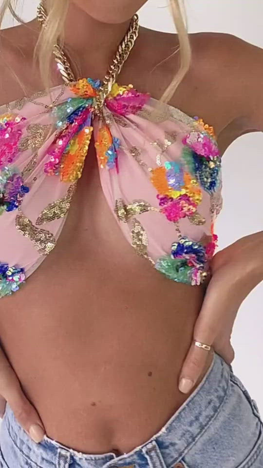 Tie Up Floral  Top